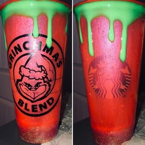 The grinch Starbucks Cold Cup